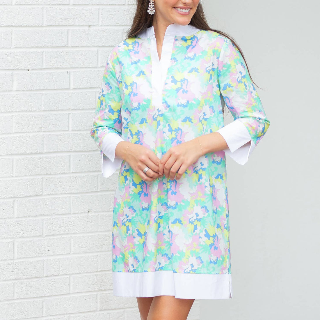 Dress Camille Spring Blooms Blue