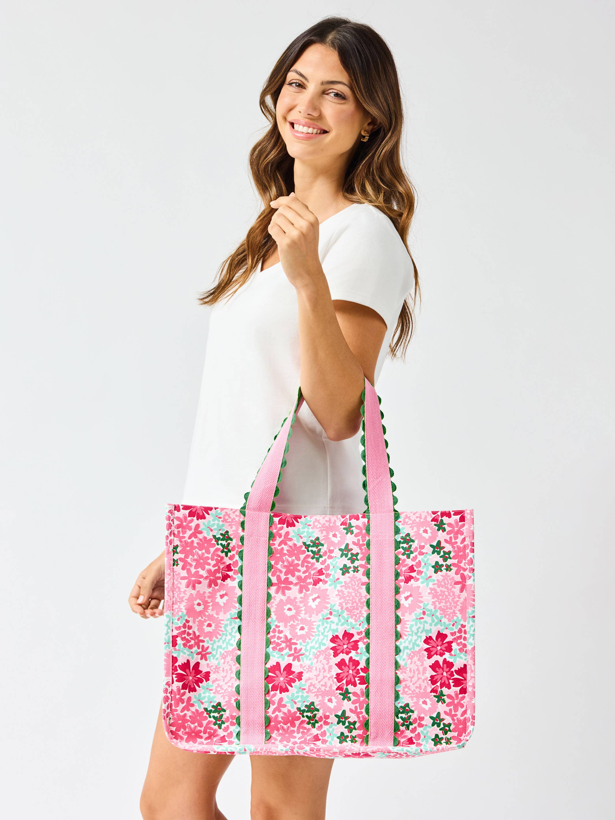 Capri Caryall Tote Bag | Petal Perfect by Mary Square