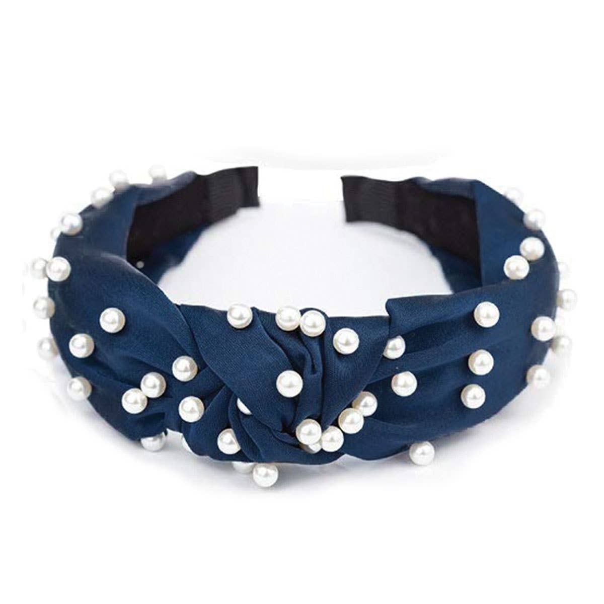 Paige Satin Headband: Berry