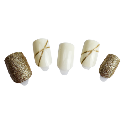 Square Short Press On Nails: First Kiss