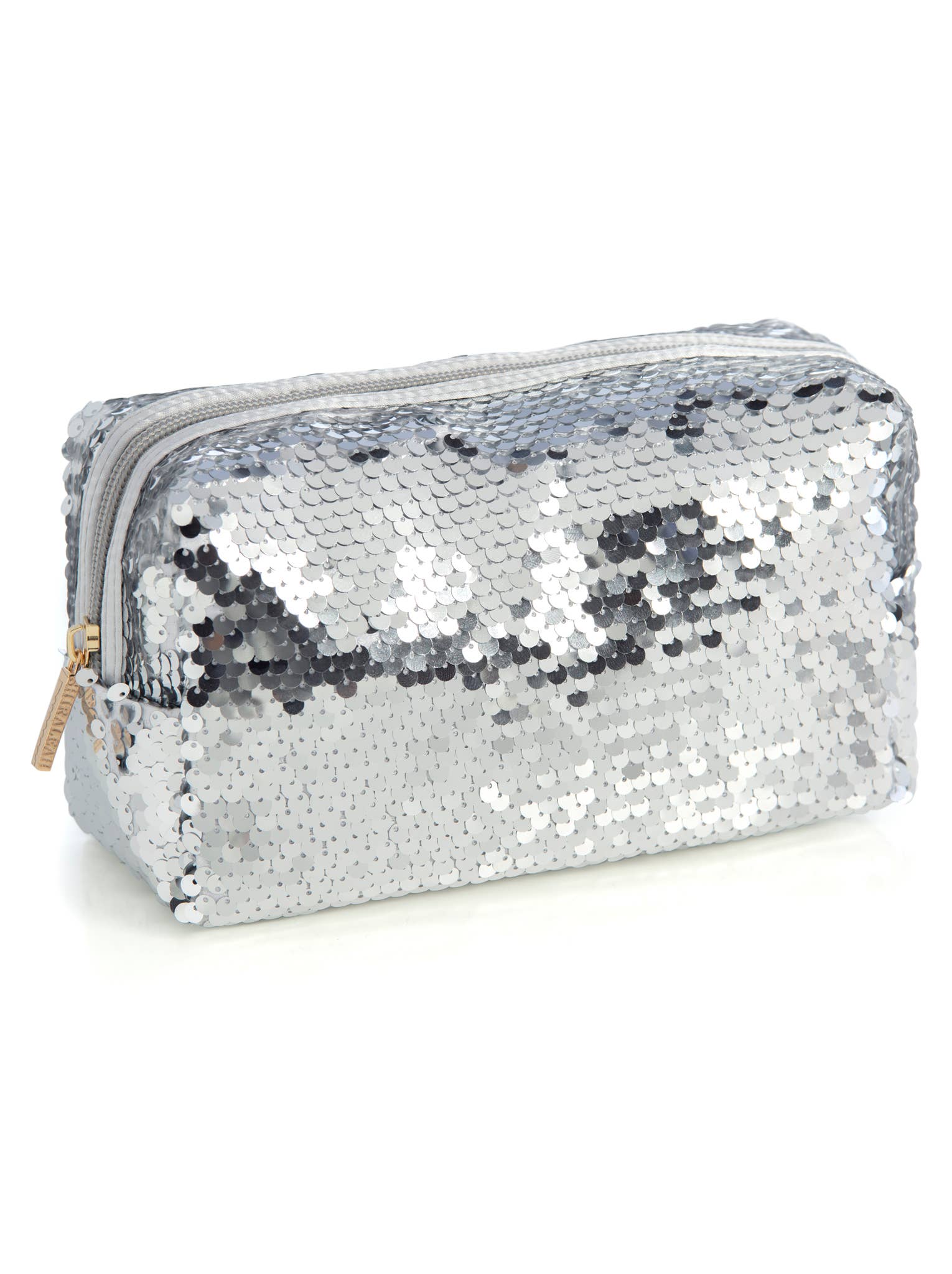 SEQUIN BLING COSMETIC POUCH: Violet