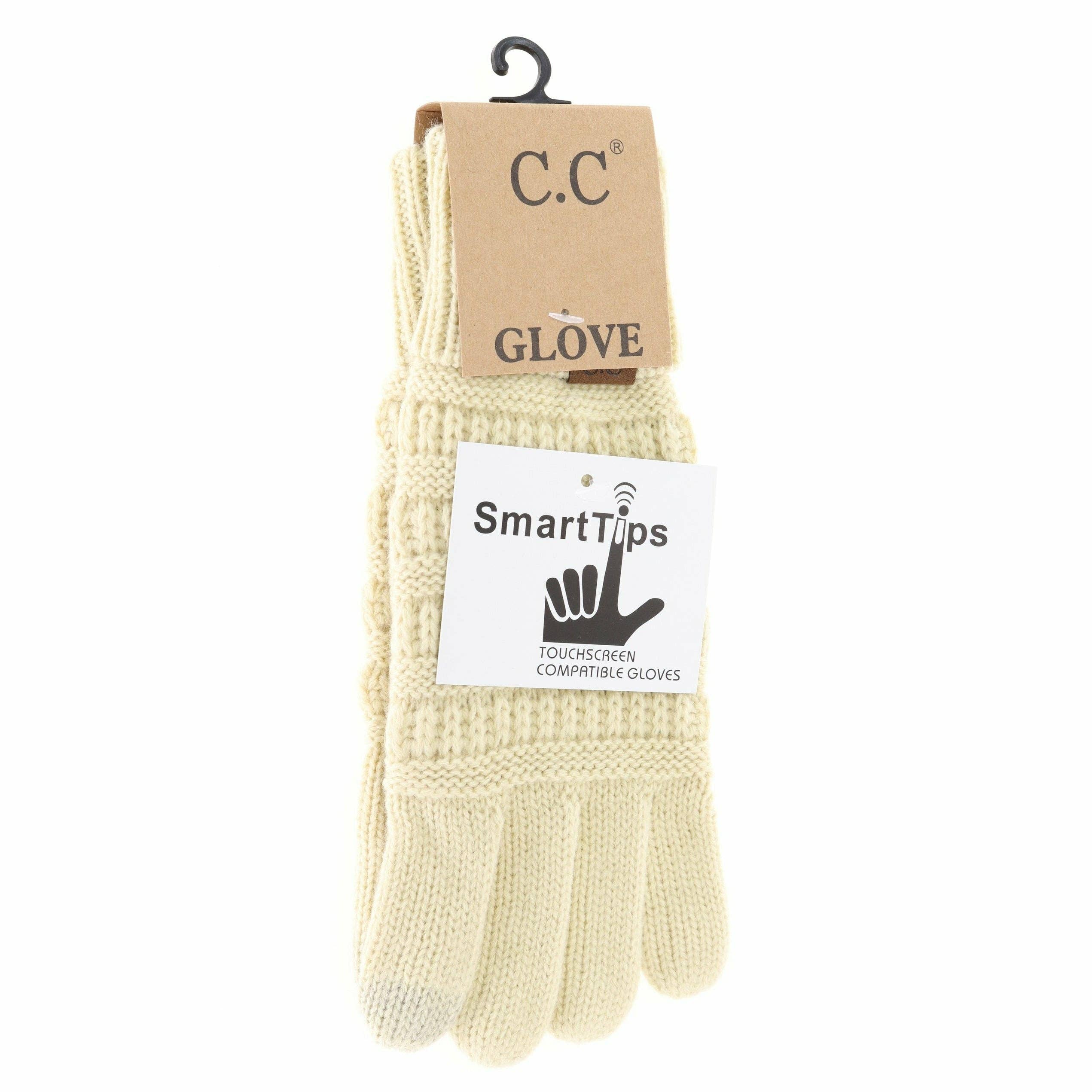 Solid Cable Knit CC Women&
