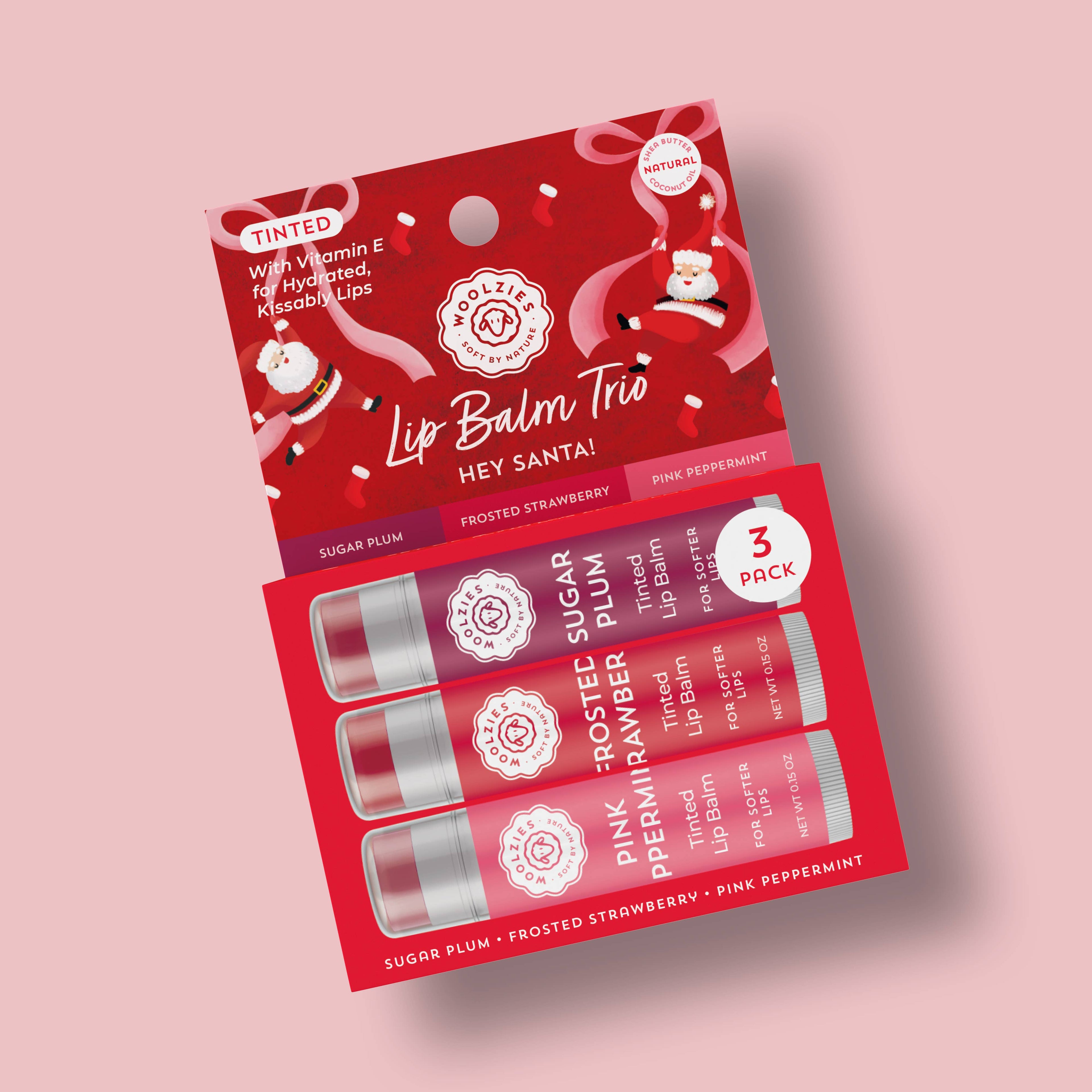 Tinted Shea Butter Lip Balm Trio – Hey Santa!