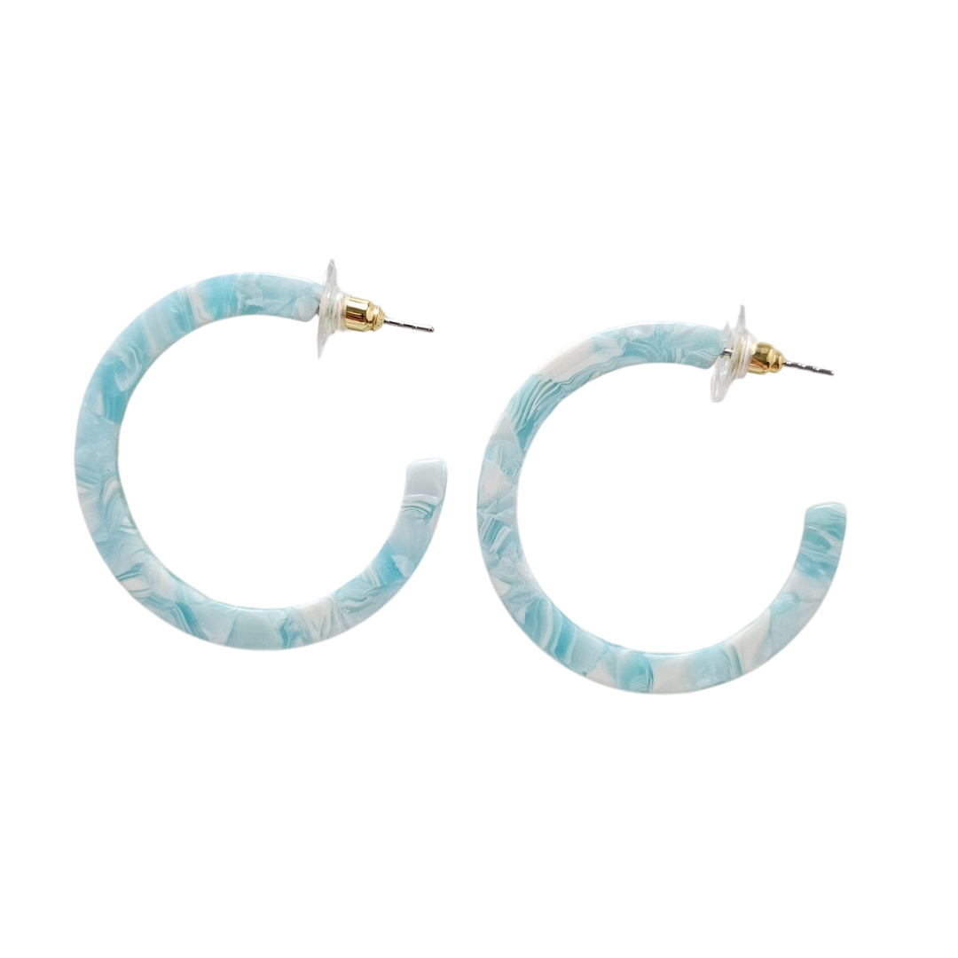 Camy Hoops - Aquamarine // Earrings, Gifts