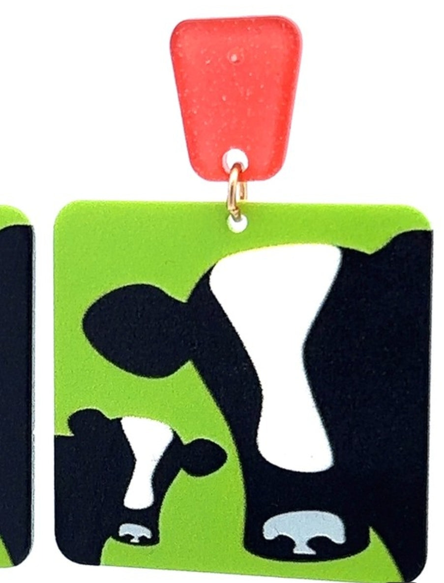 Moo Moo Square Earrings