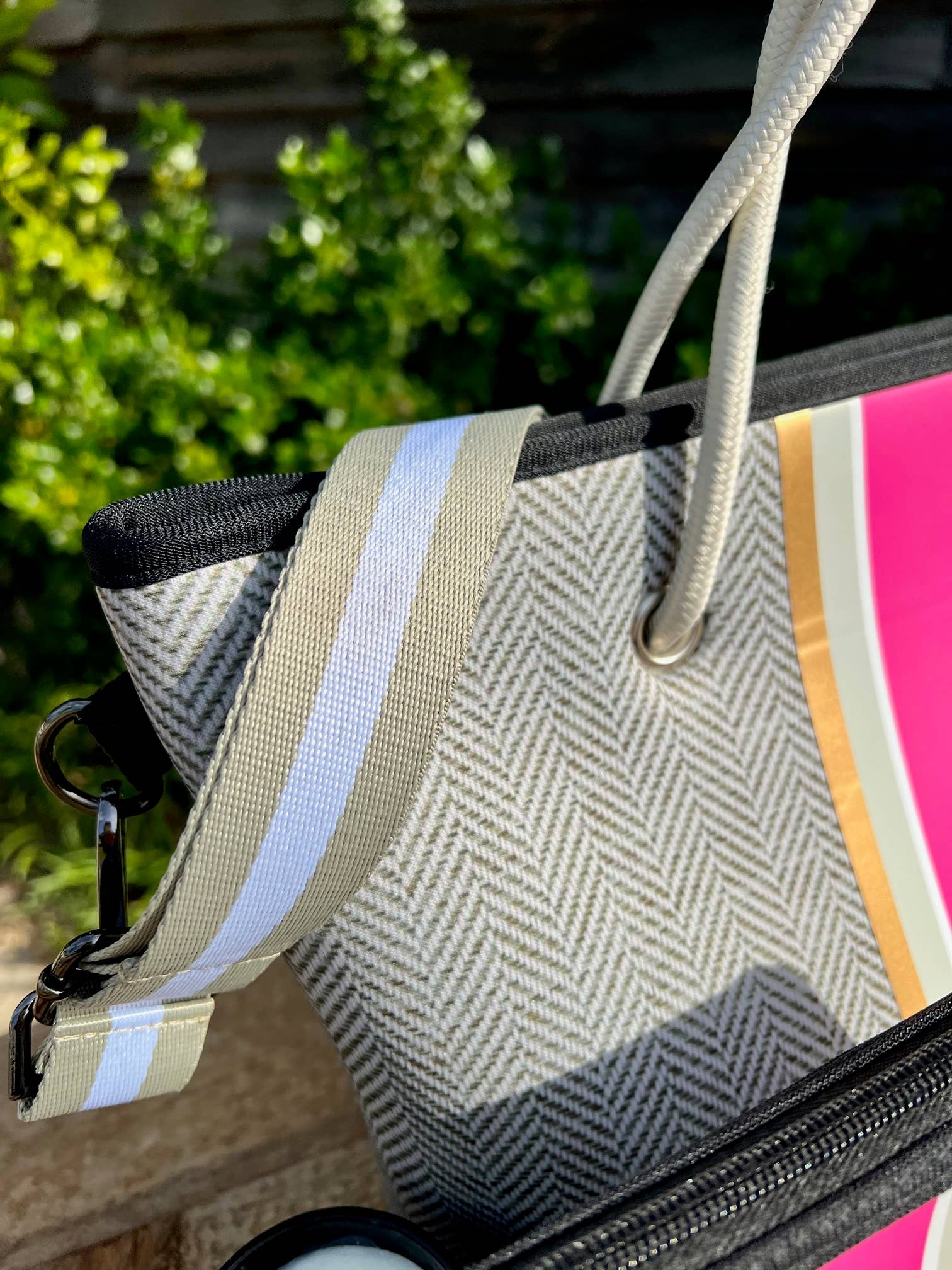 The Cathy Mini Neoprene Tote and Wristlet | shoptaylorgray