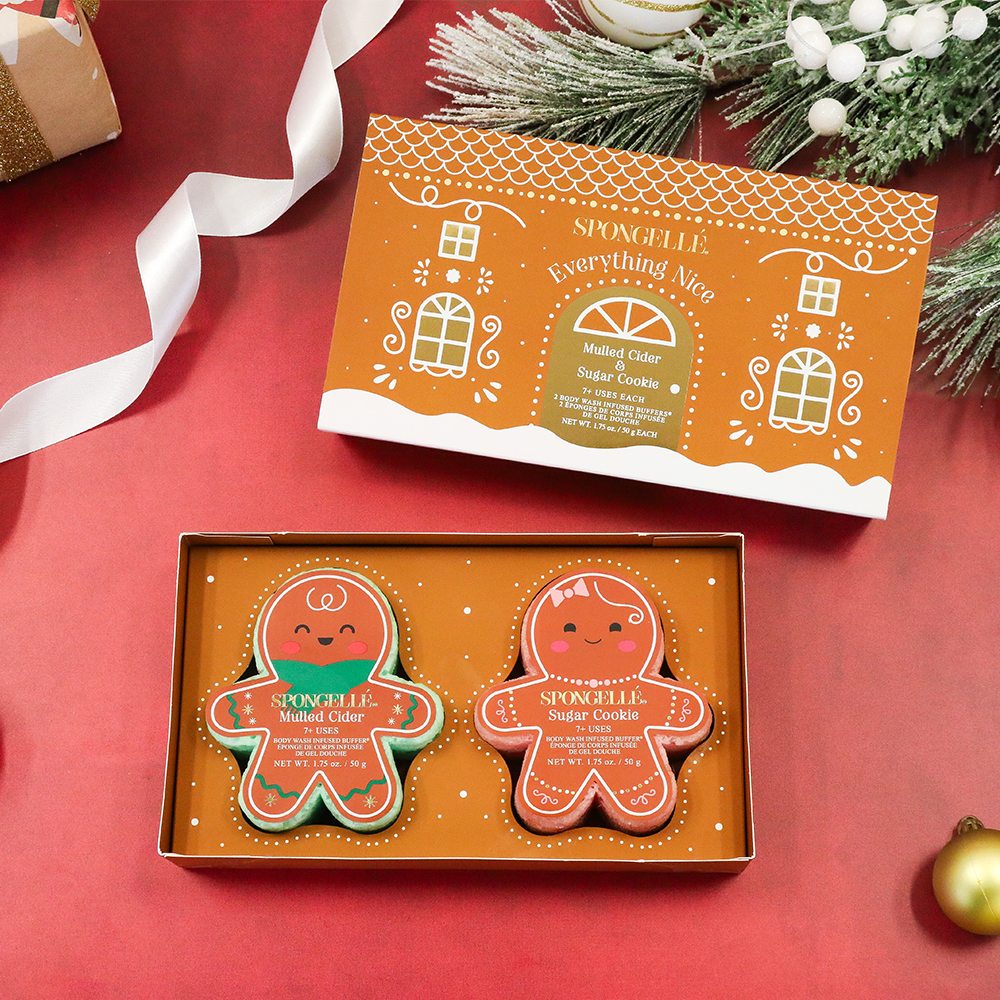 Everything Nice Gingerbread Holiday Gift Set Christmas Gift by Spongellé