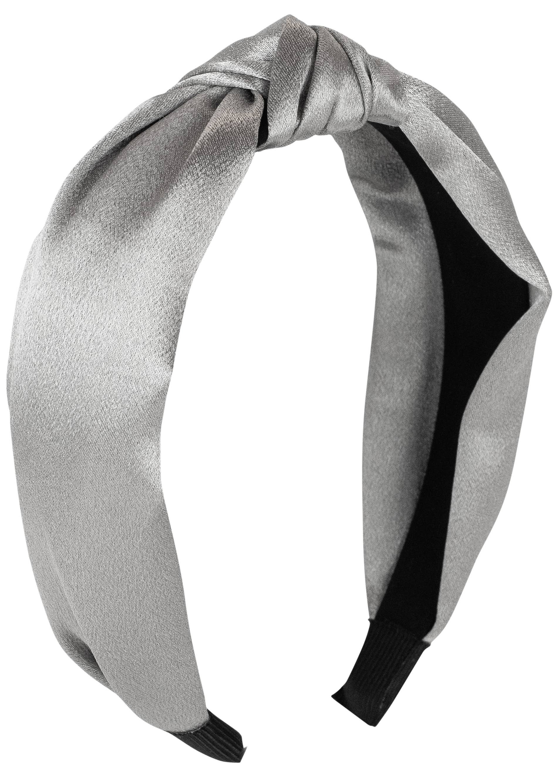 Satin Knot Headband: Light Blue