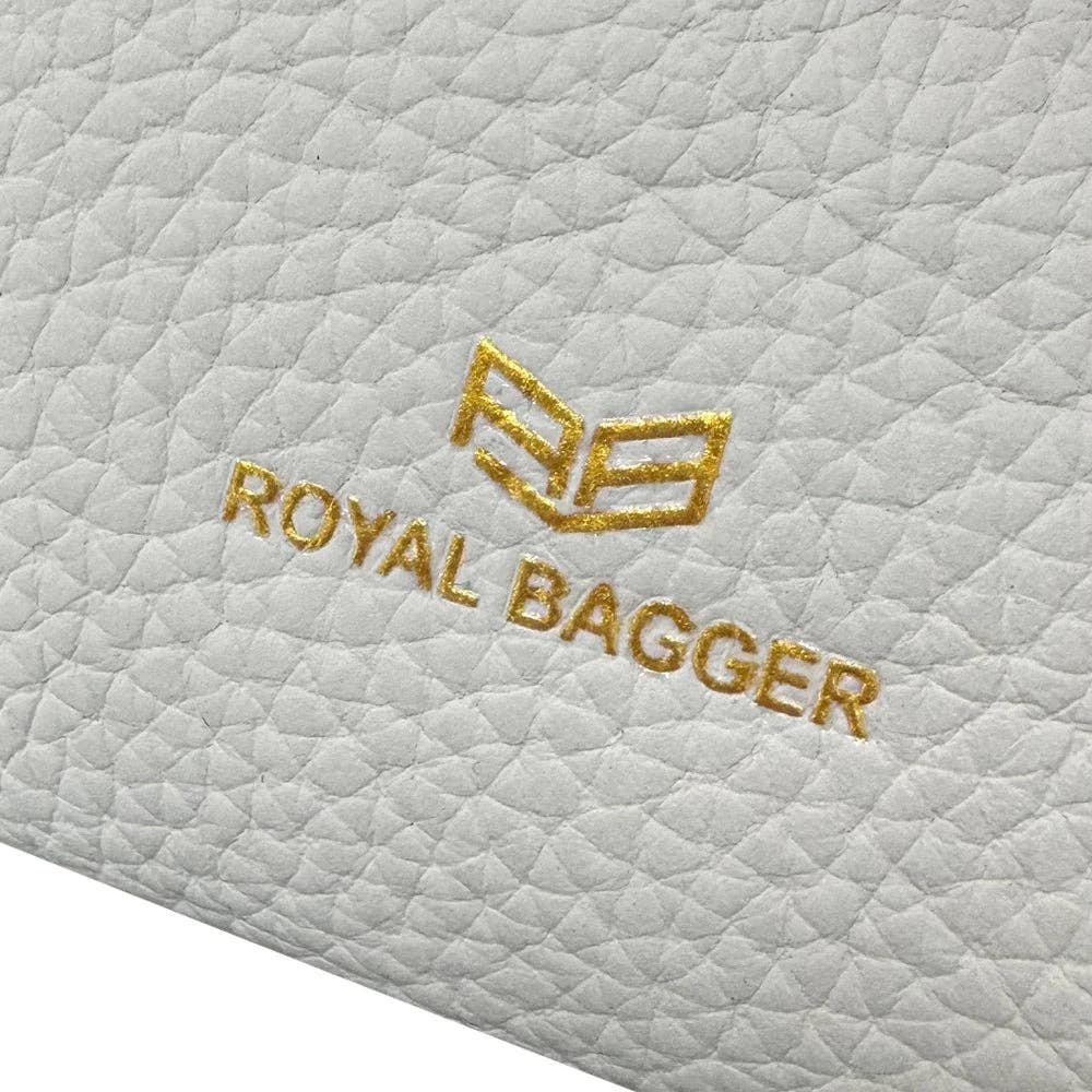 1468 Leather RFID Kiss-Lock Wallet: Black