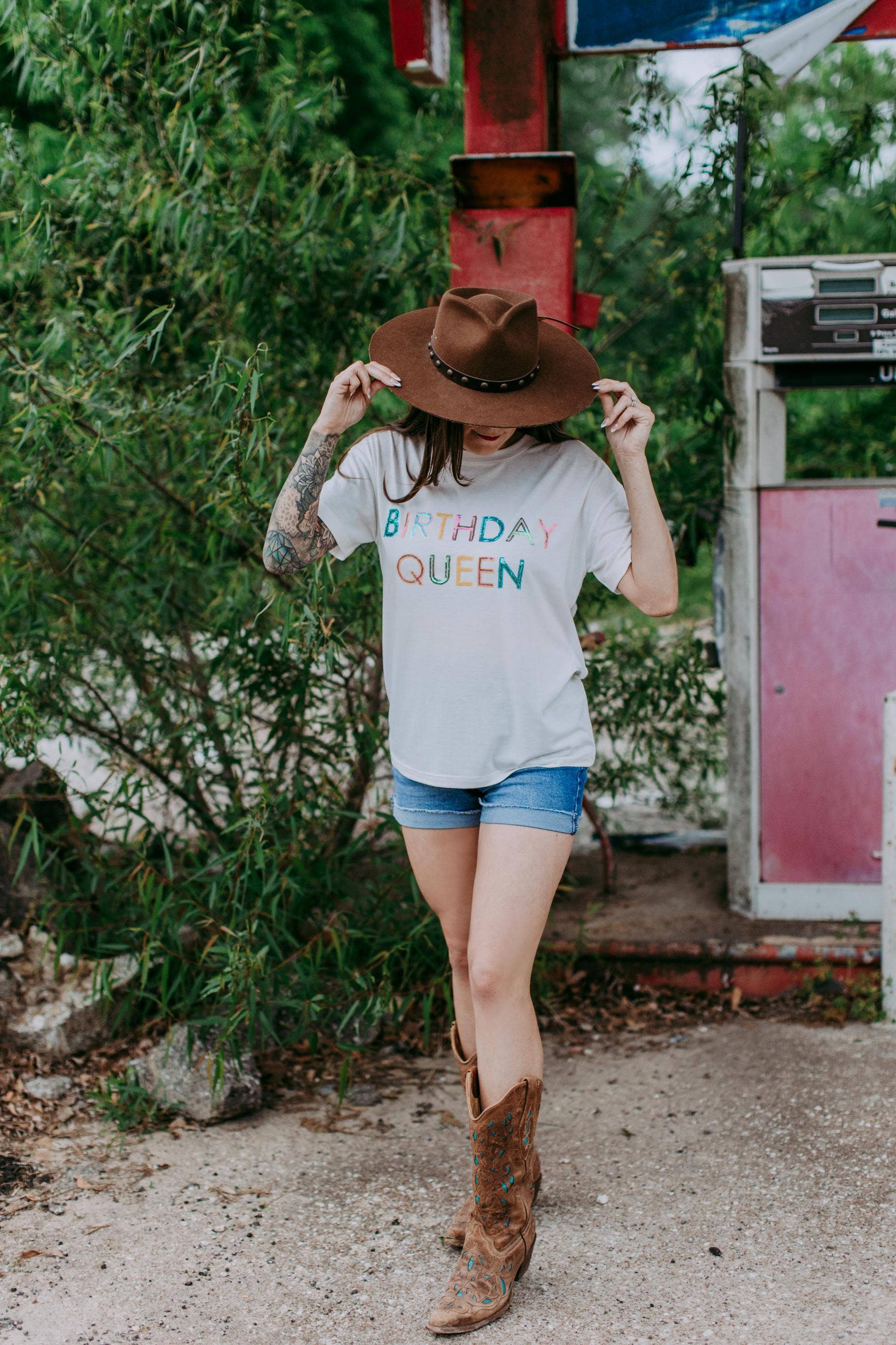 Birthday Queen Sequins Tee: Medium