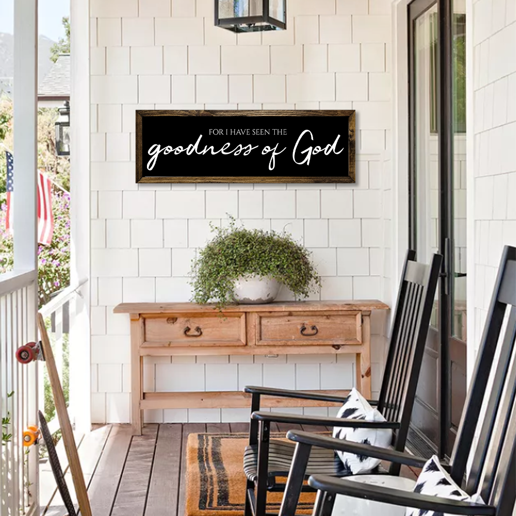 TIMBERLAND FRAME GOODNESS OF GOD: 8"X24"