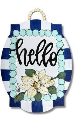 DK Magnolia Large Hanger: Hello
