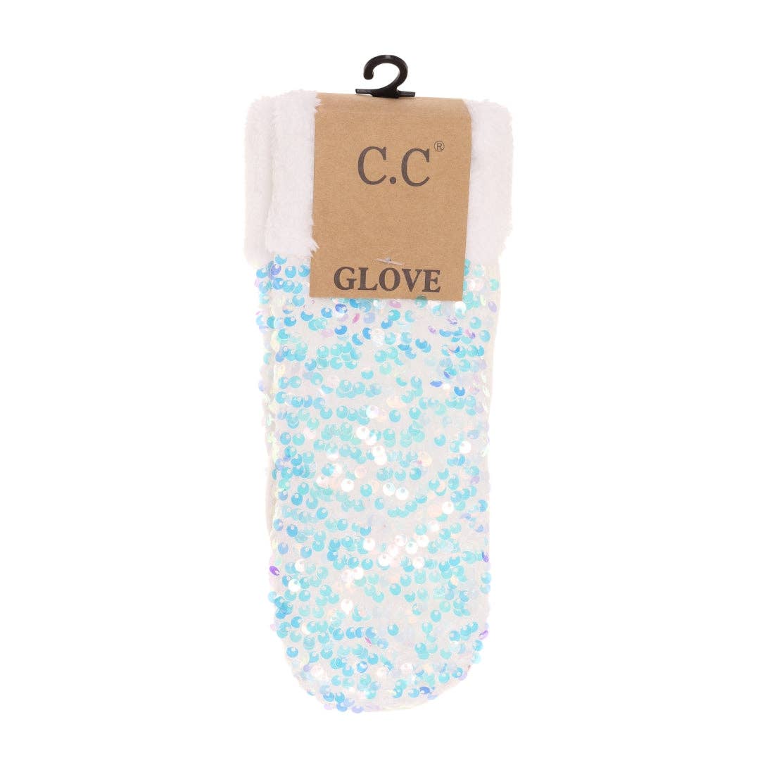 Sequin C.C Mittens MTE0012: Black