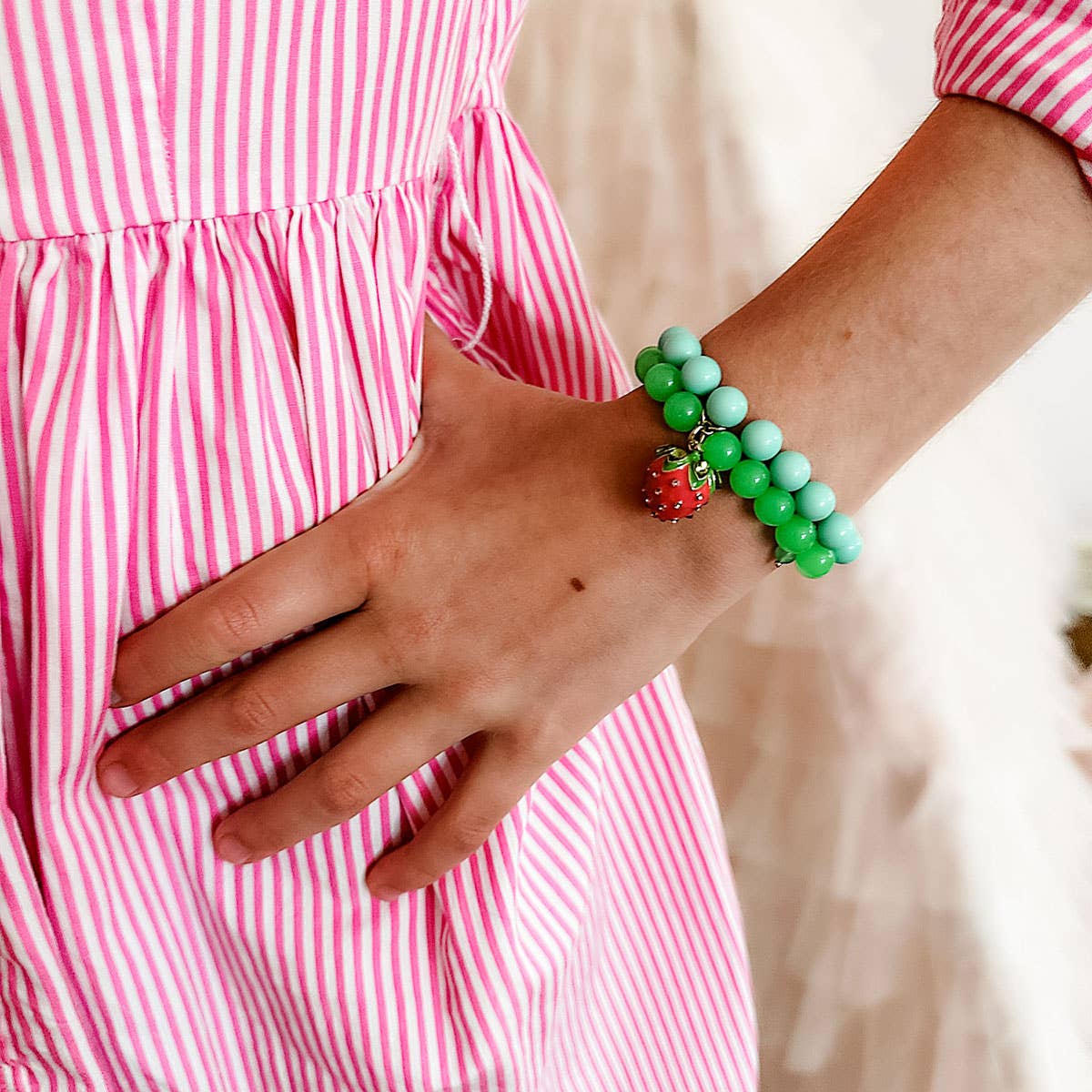 Melody Strawberry Beaded Children&