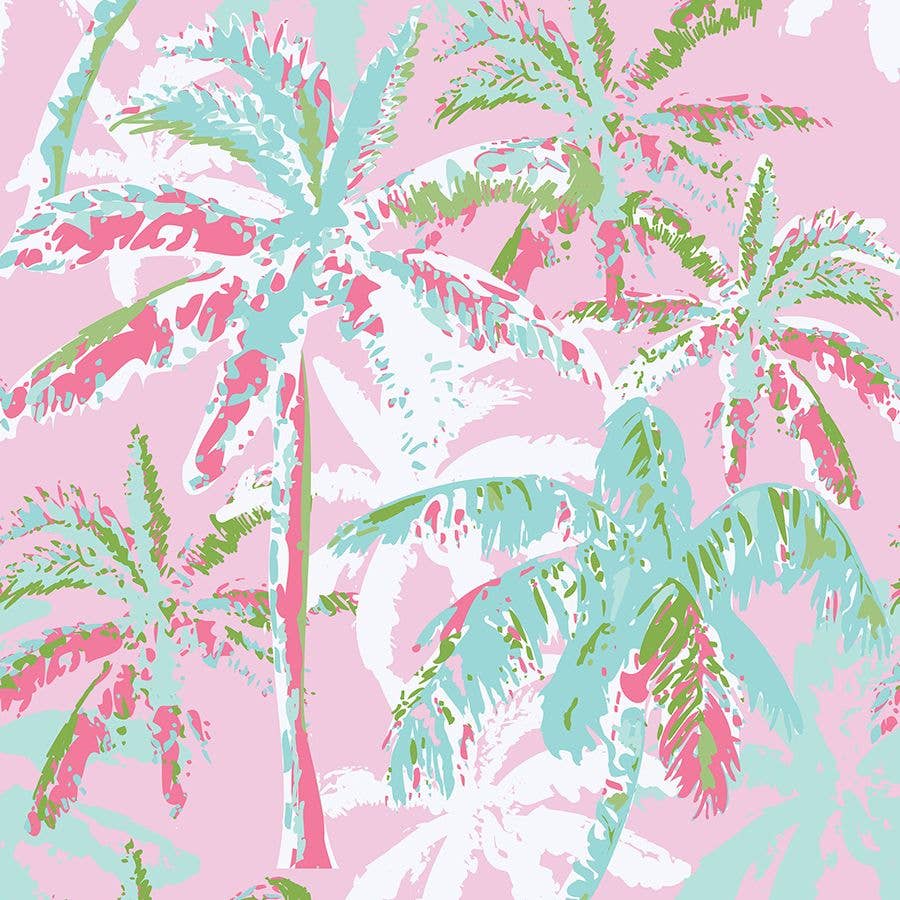 Printed Peyton Dress- Navy and Pink Diamond / Medium