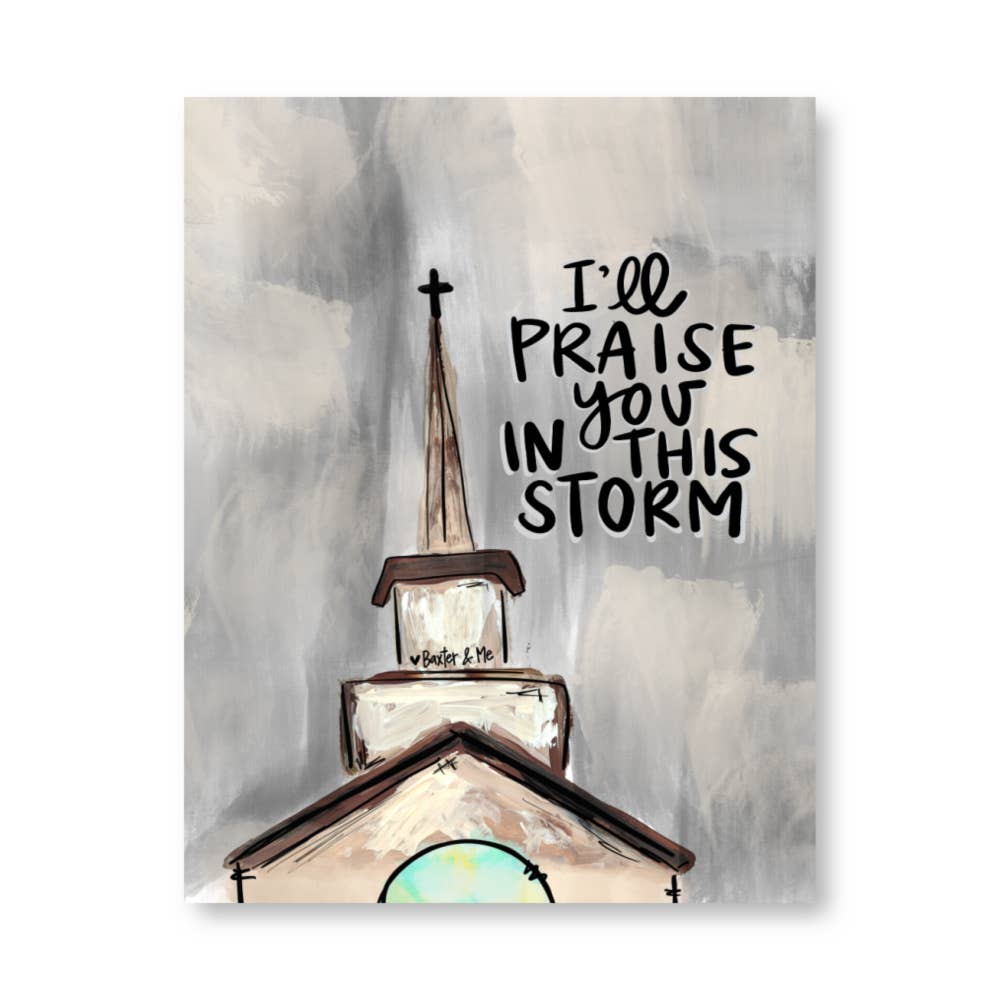 Praise You Wrapped Canvas: 8" x 10"