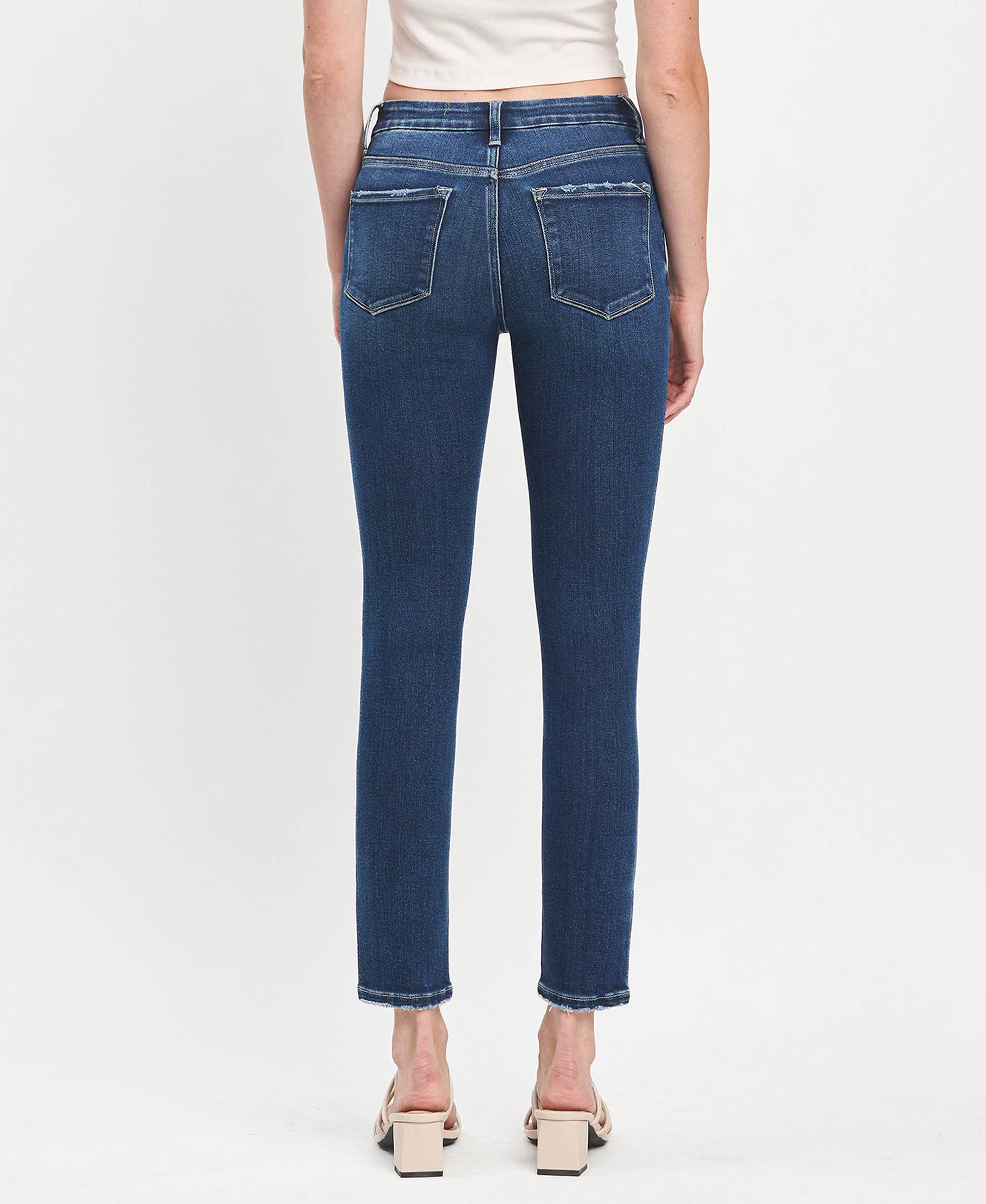 TUMMY CONTROL HIGH RISE SEAMLESS WB SKINNY JEANS LV1445: EULOGIZE / 25