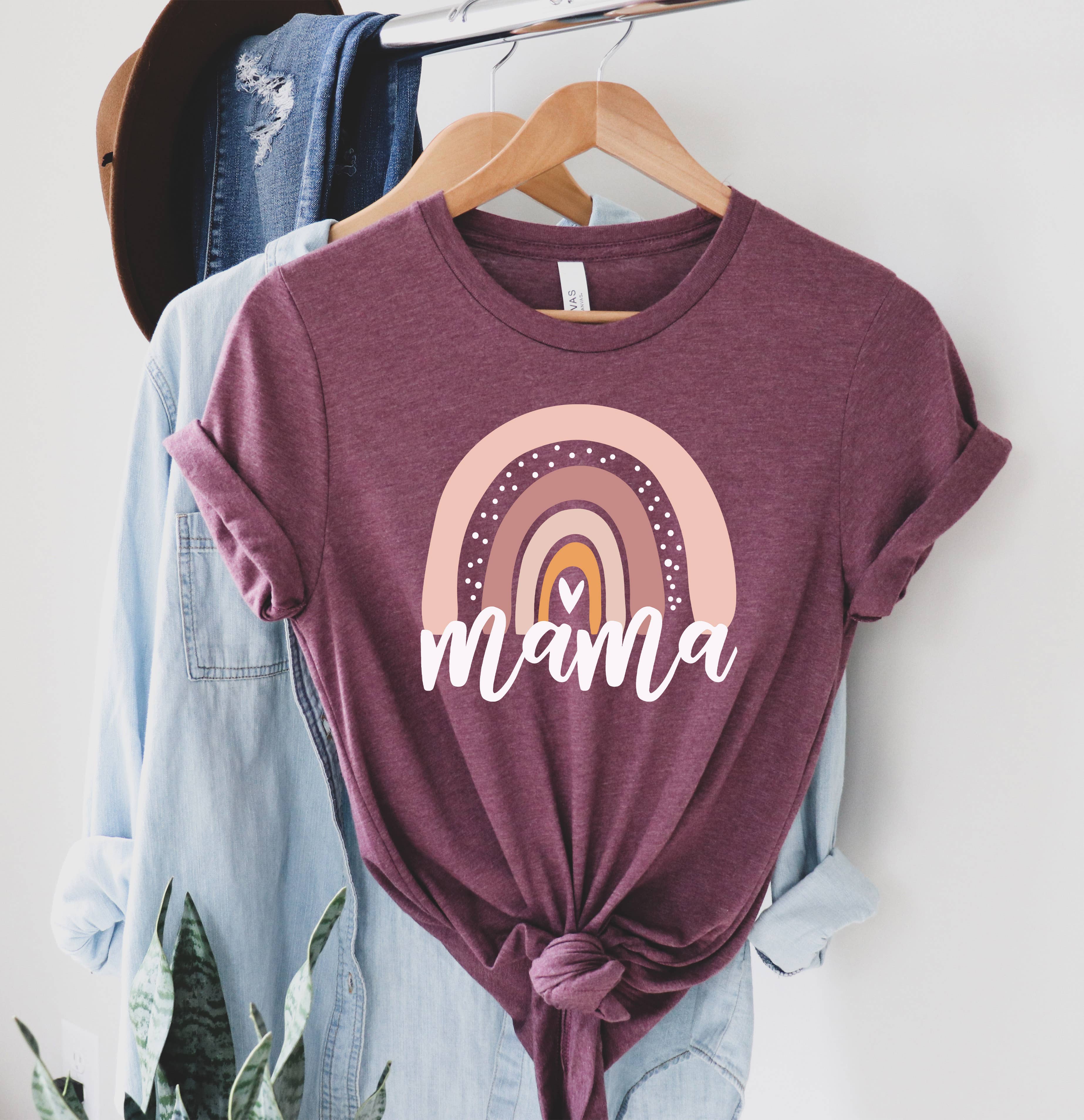 Rainbow Mama Shirt, Blessed Mama, Mother&
