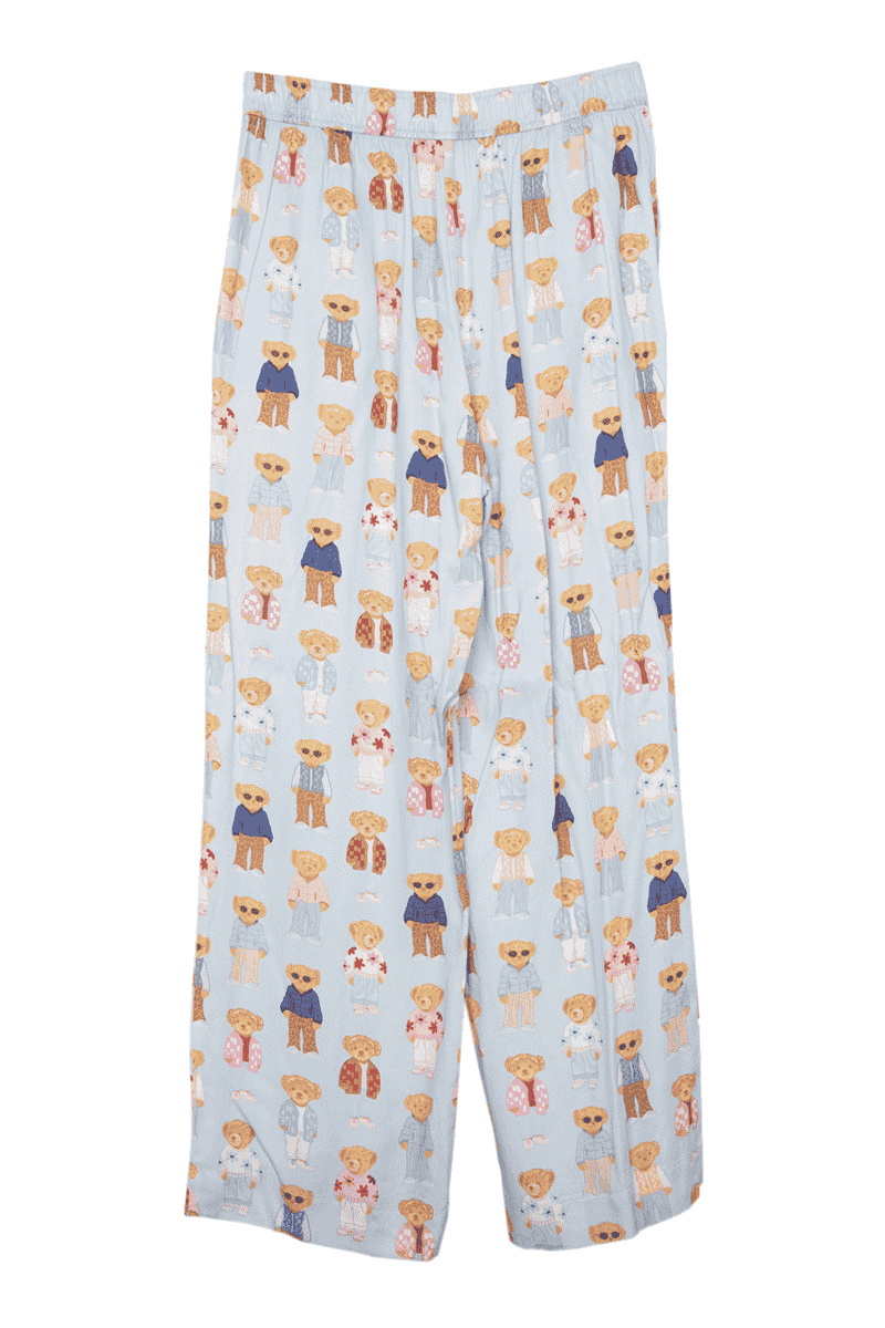 Teddy Bears Boxer Pants Women: Light Blue KATYDID