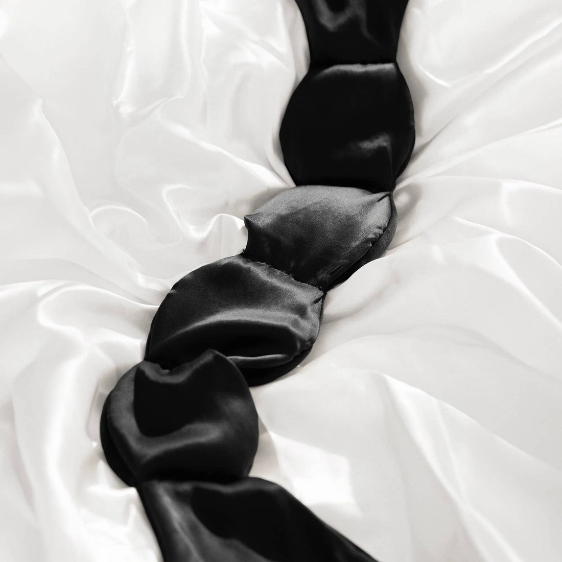 NodPod 100% Mulberry Silk Weighted Sleep Mask- Noir - Eye Mask