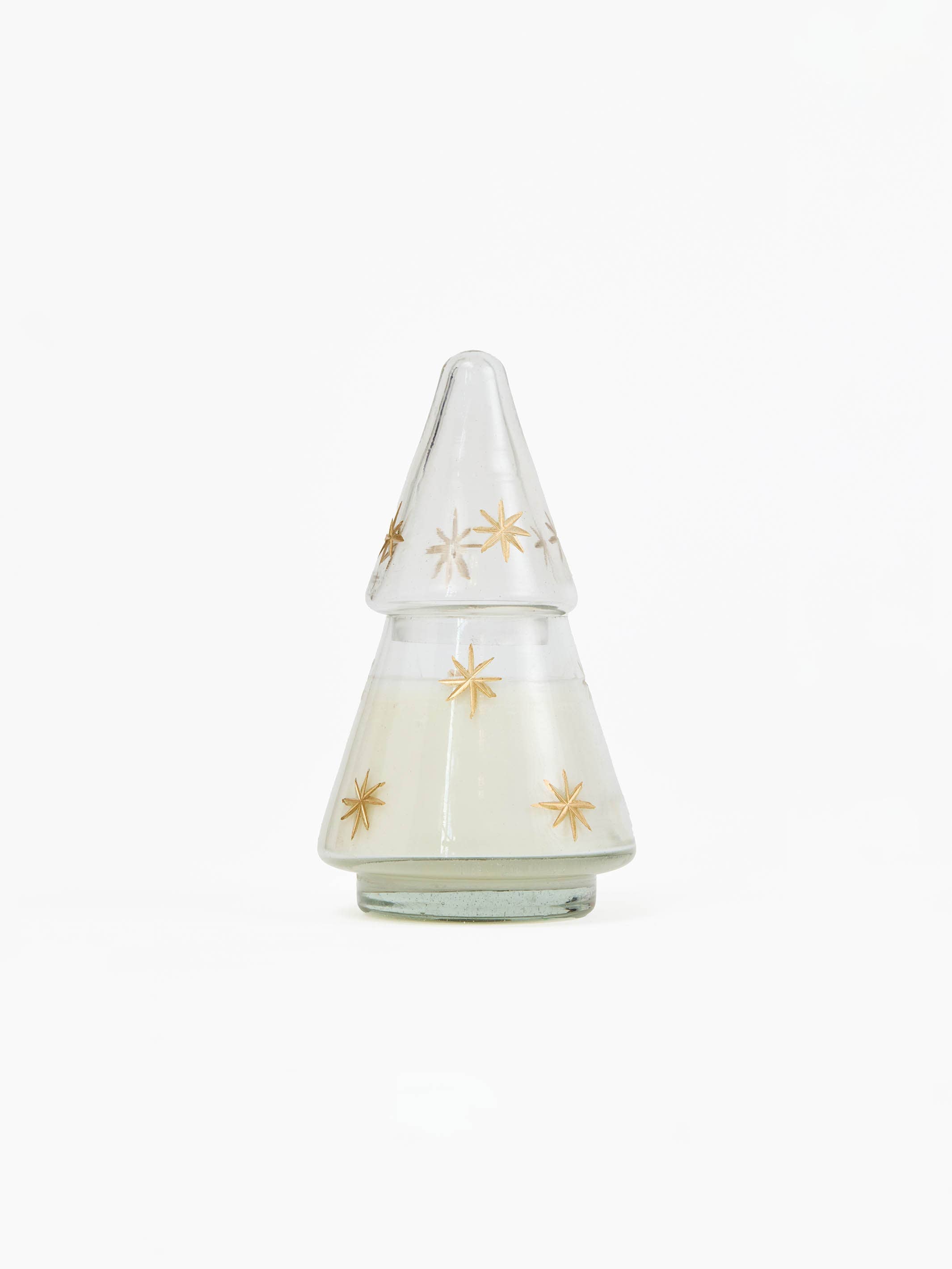 Tree Candle 7" Embossed Star