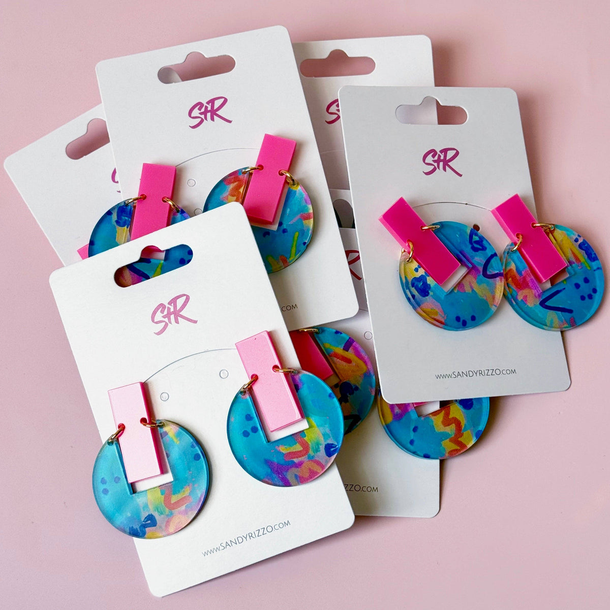 Rocking Retro Acrylic Allison Dangle Earring
