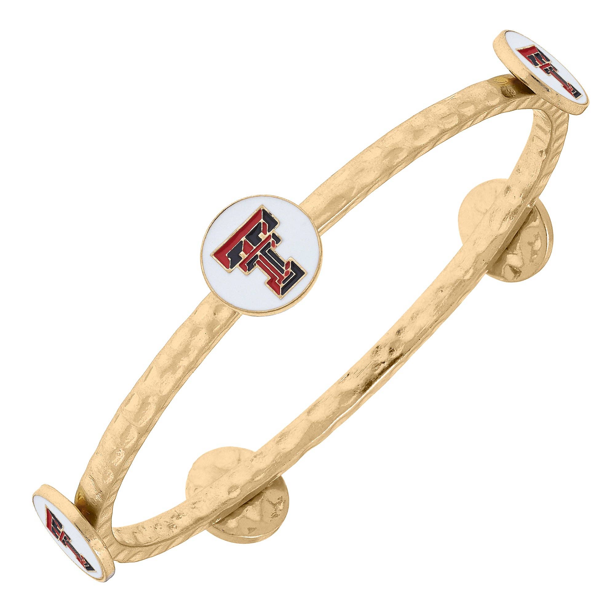 Texas Tech Red Raiders Enamel Claudia Bangle in White