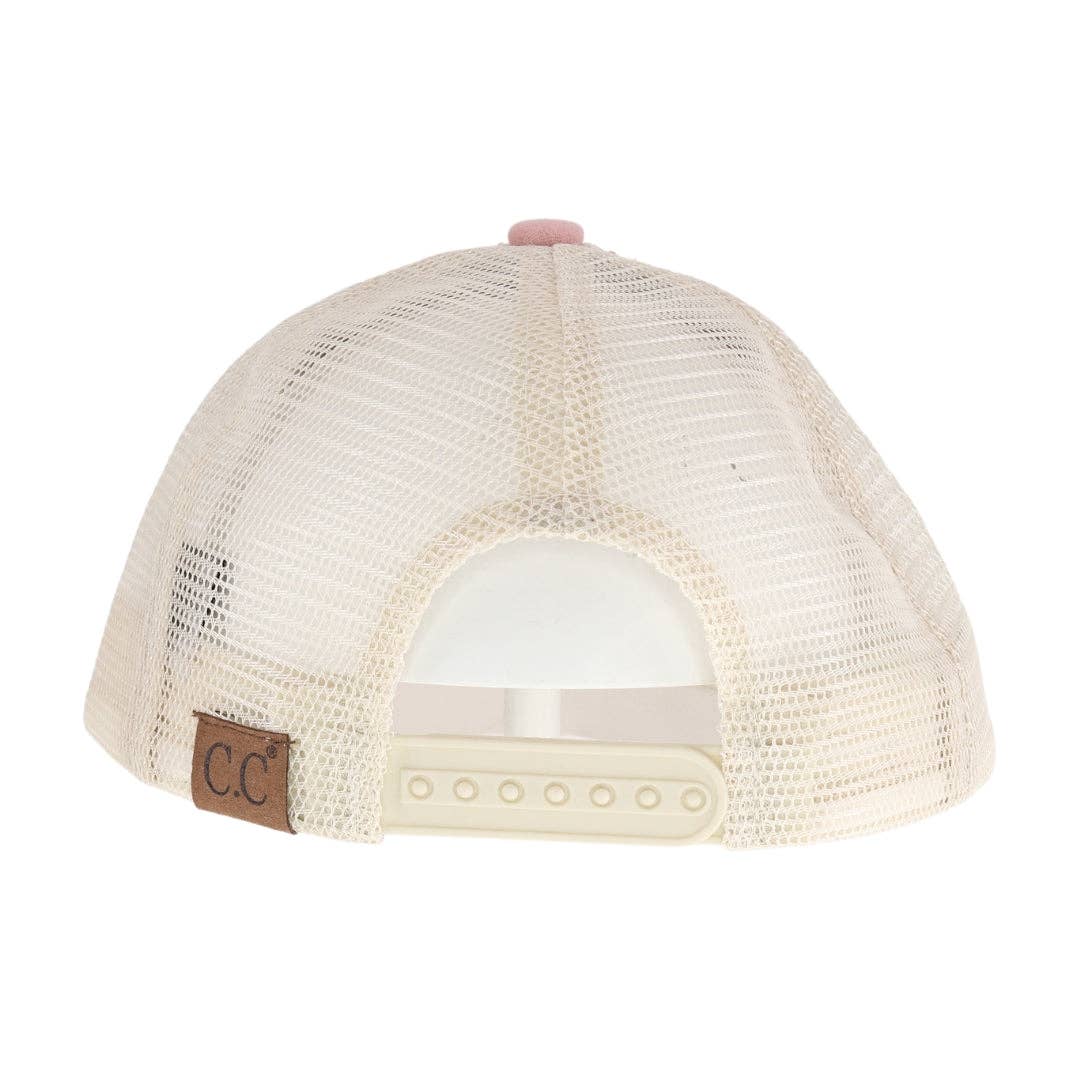 Rhinestone Adorned C.C Ball Cap BAB8040: Clear