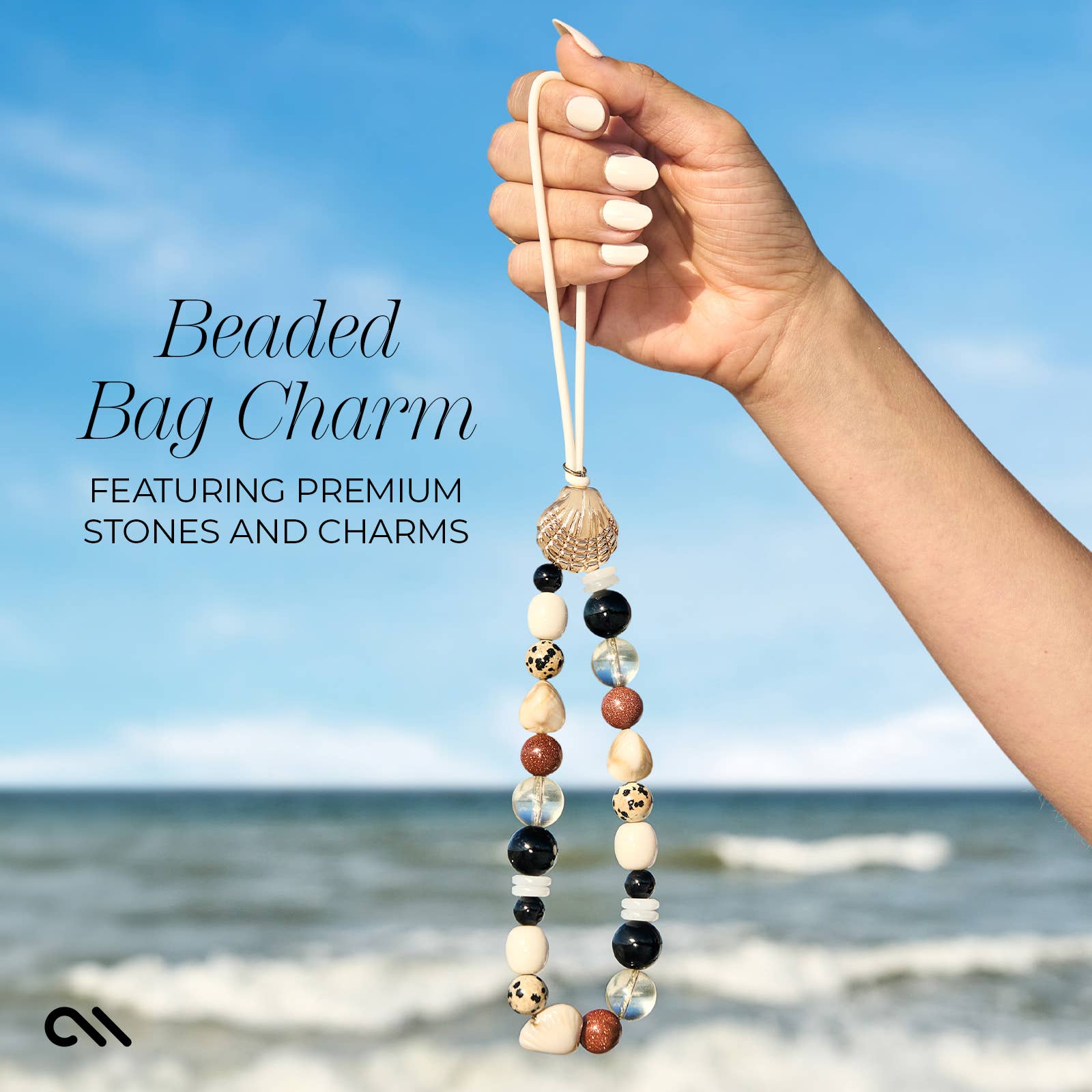Case-Mate Beaded Bag Charm Accessory: Turquoise Stone