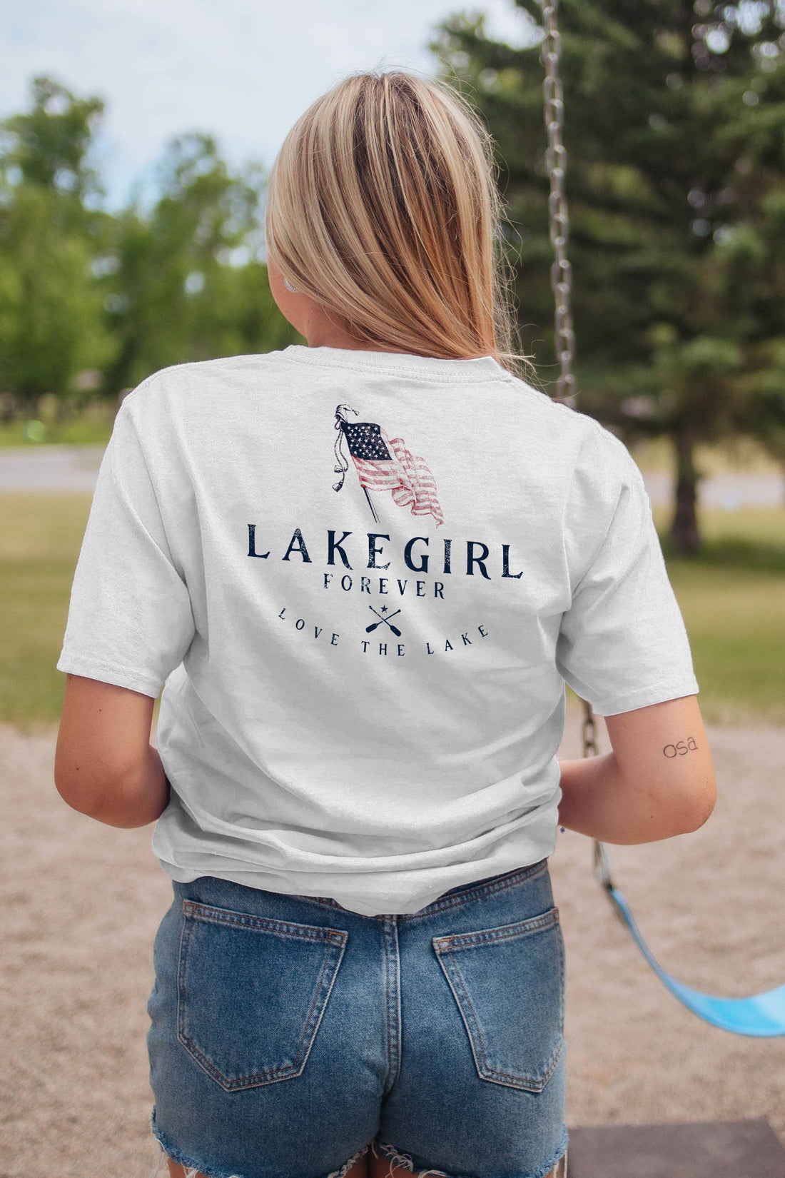 Ringspun Vintage Flag Forever Tee: 2X