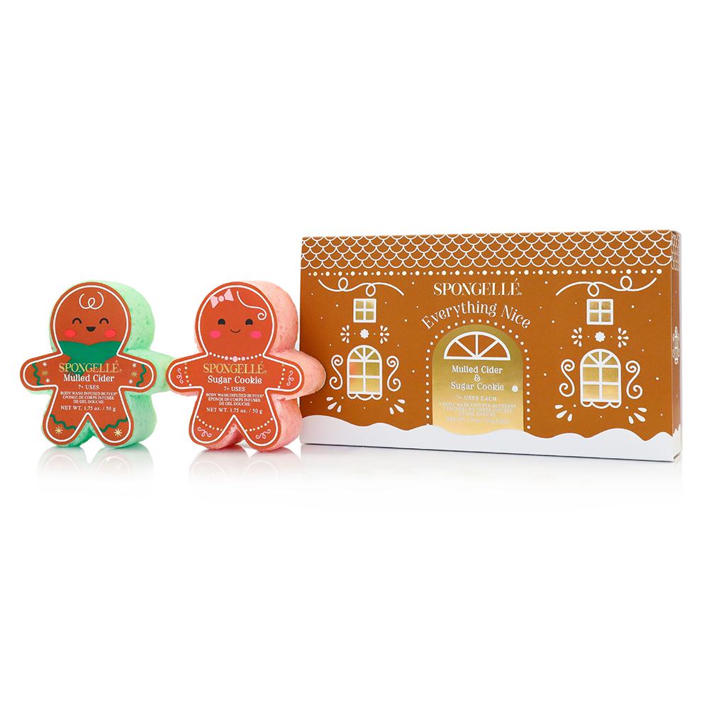 Everything Nice Gingerbread Holiday Gift Set Christmas Gift by Spongellé