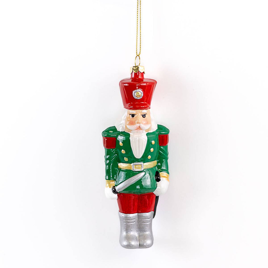 Nutcracker March Ornament Green/Red 2.5x6.25
