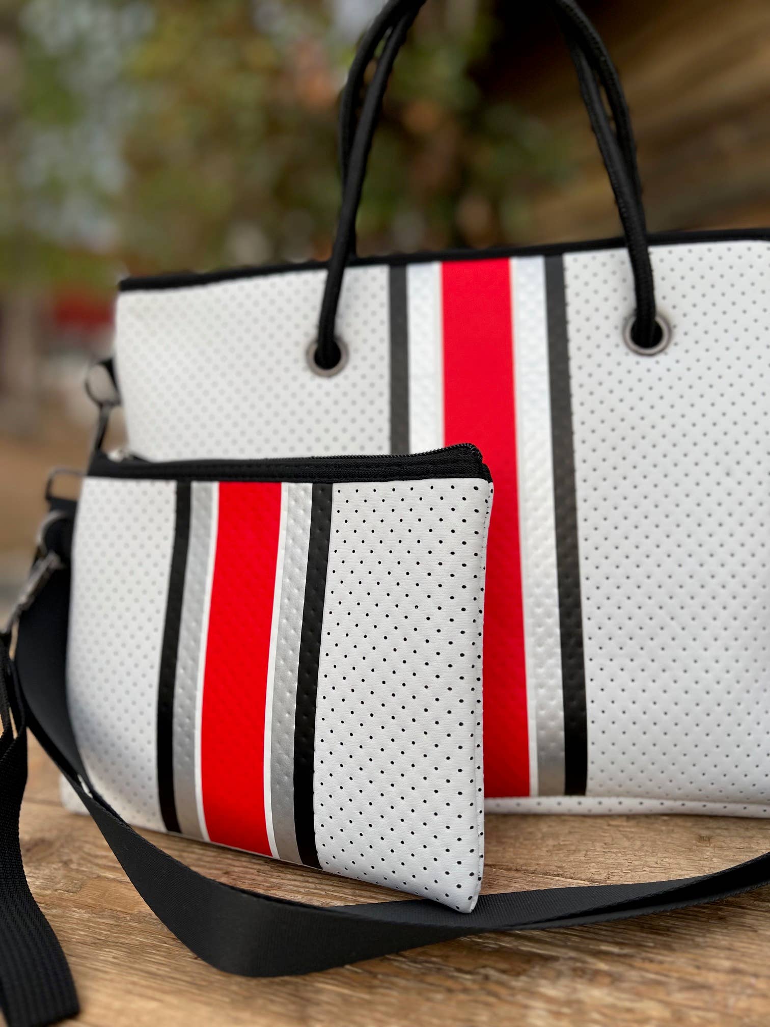 The Erin Mini Neoprene Tote and Wristlet | shoptaylorgray