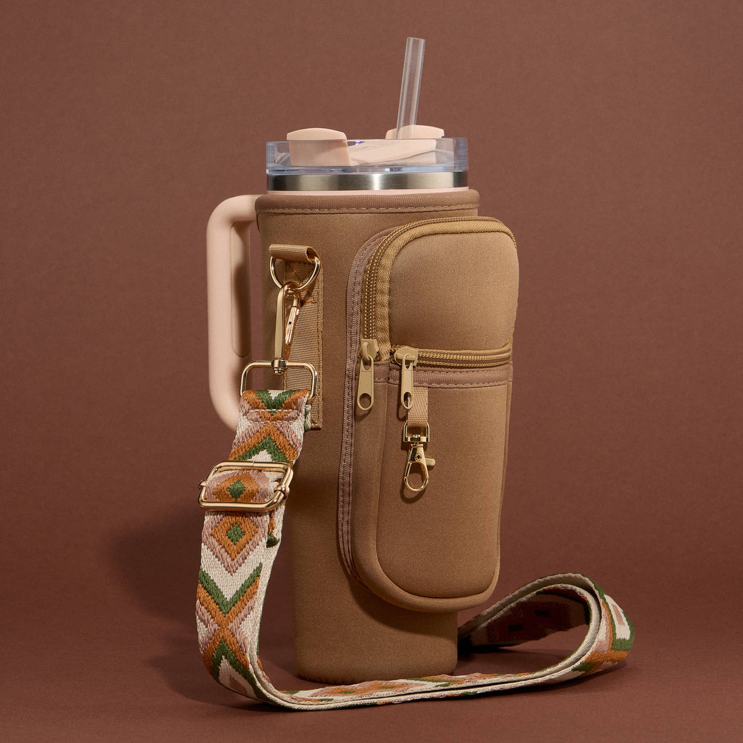 Dual Strap Fit-Cooler™ Sling Tumbler Crossbody Bag: Black / One / 4PG72005