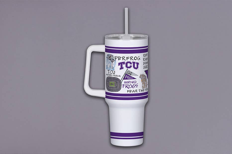 Licensed TCU 40oz Tumbler w/ Handle