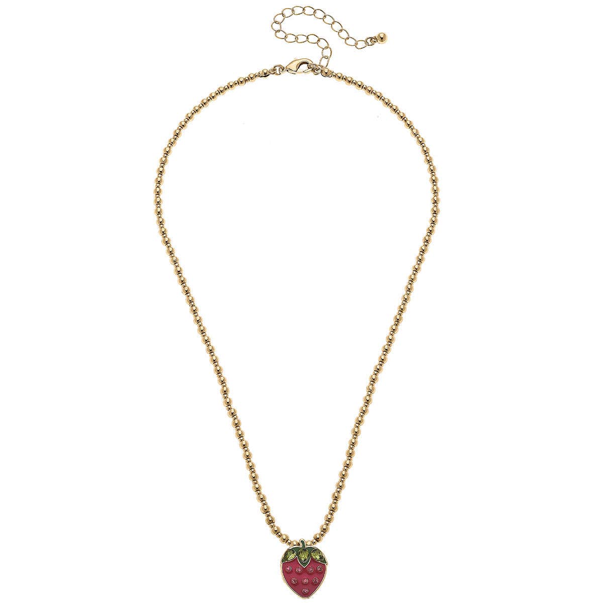 Jane Strawberry Gold Ball Beaded Children&