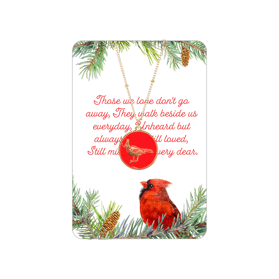 Missed and Very Dear Cardinal Keepsake Card