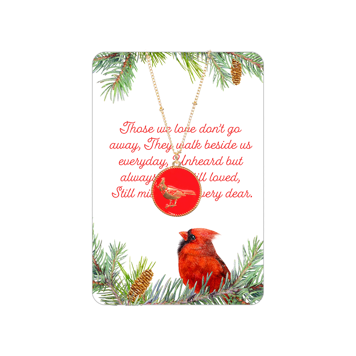 Missed and Very Dear Cardinal Keepsake Card