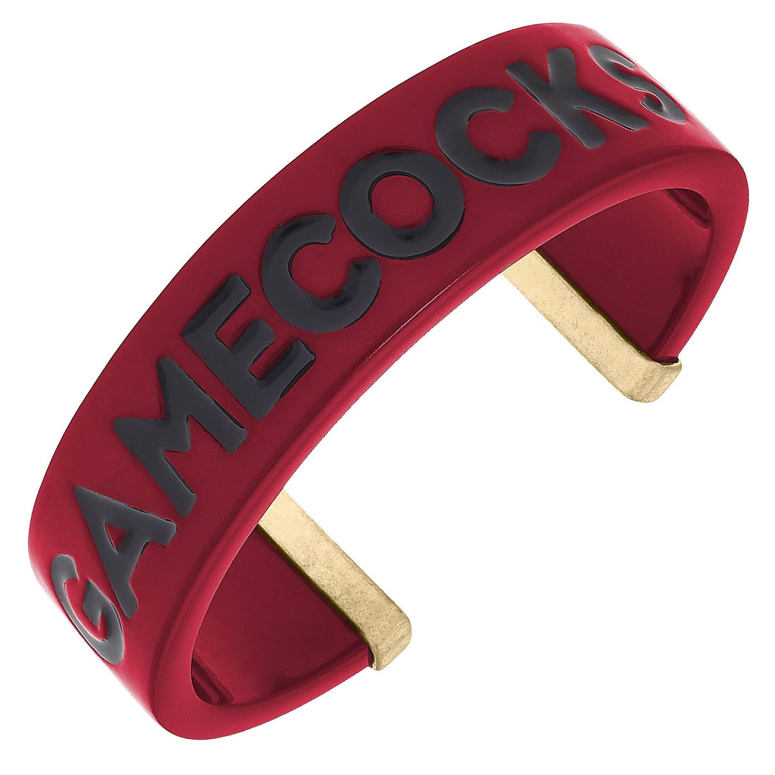 South Carolina Gamecocks Resin Cuff Bracelet in Garnet