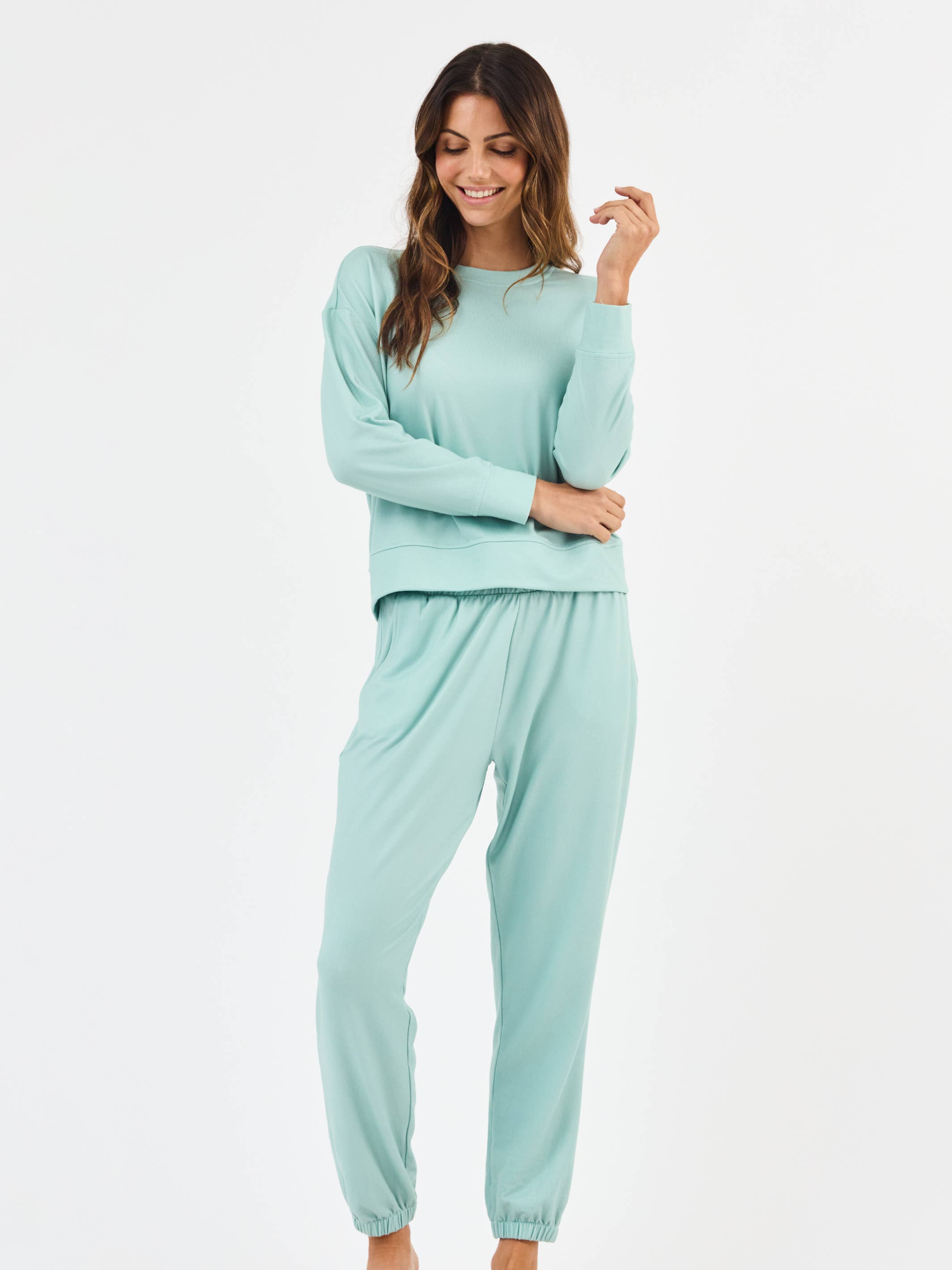 Sophie Jogger Set | Seafoam: XS