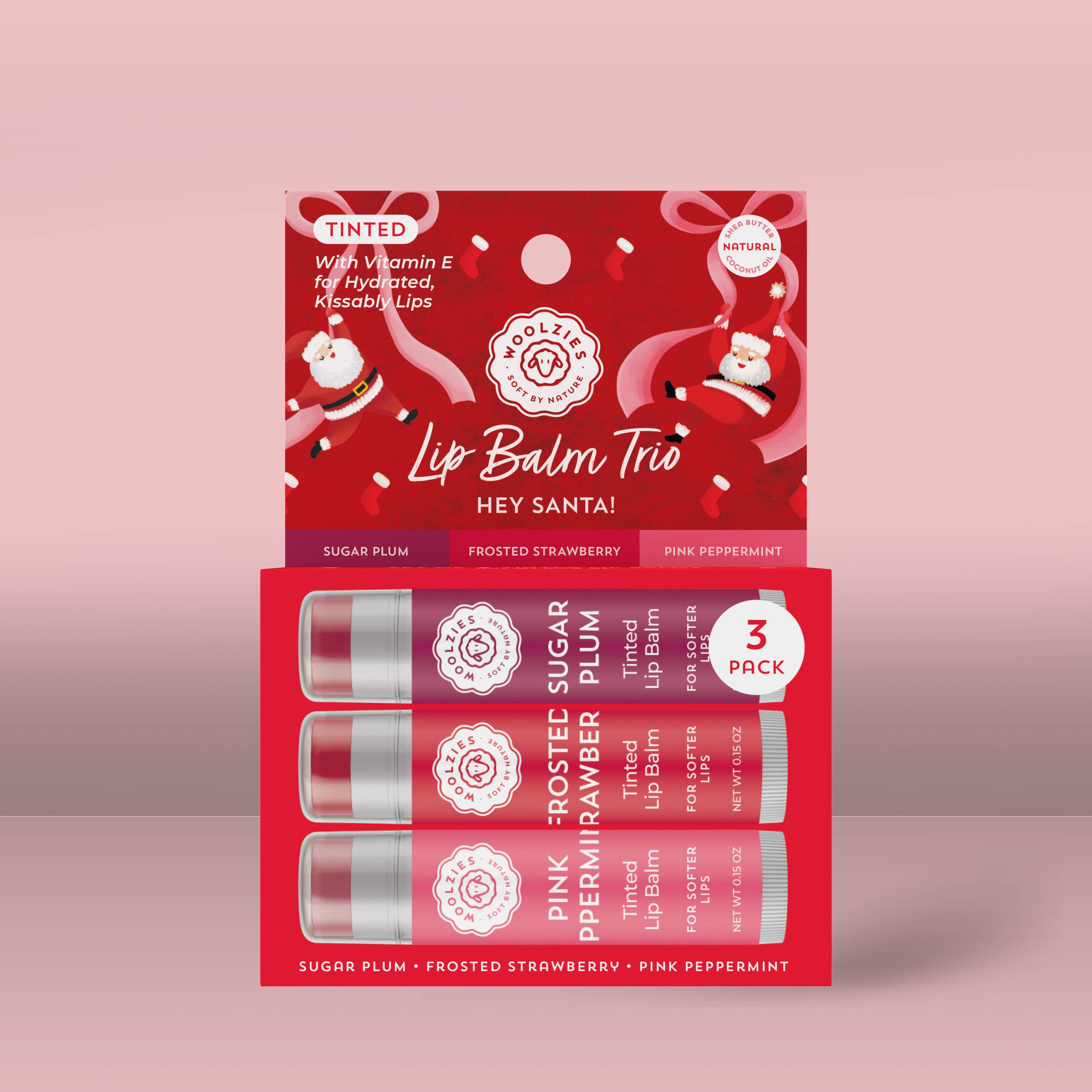 Tinted Shea Butter Lip Balm Trio – Hey Santa!