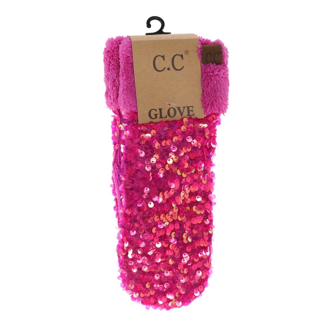 Sequin C.C Mittens MTE0012: Black
