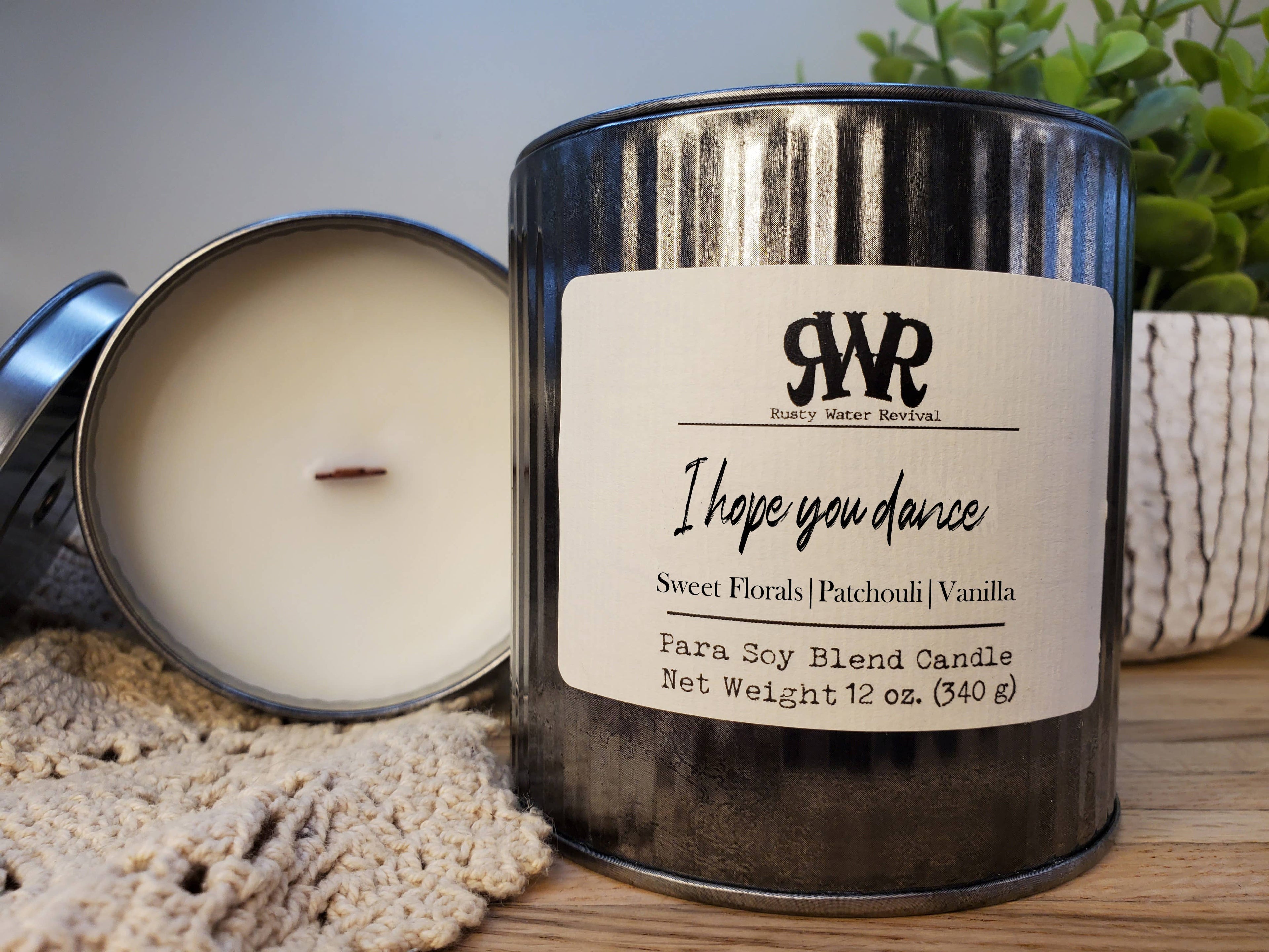 I hope you Dance Wooden Wick Candle