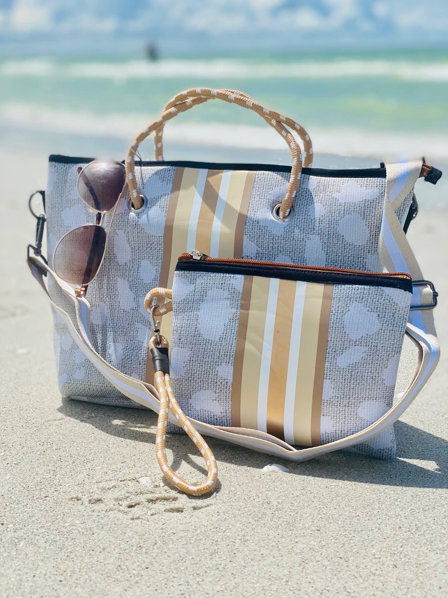 The Jeanne Mini Neoprene Tote and Wristlet | shoptaylorgray