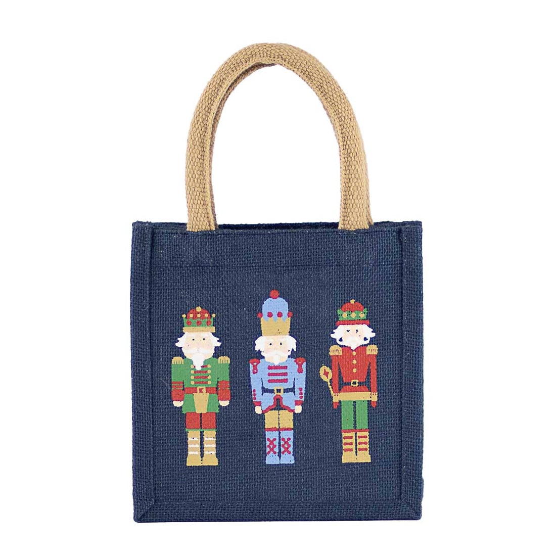 Nutcracker March Petite Gift Tote Navy/Multi 7x7x5