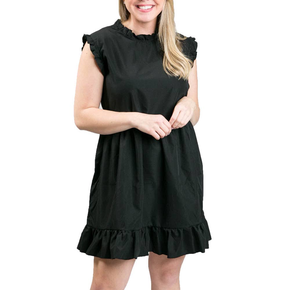 Solid Anna Dress- Spring 2025: Navy / Medium