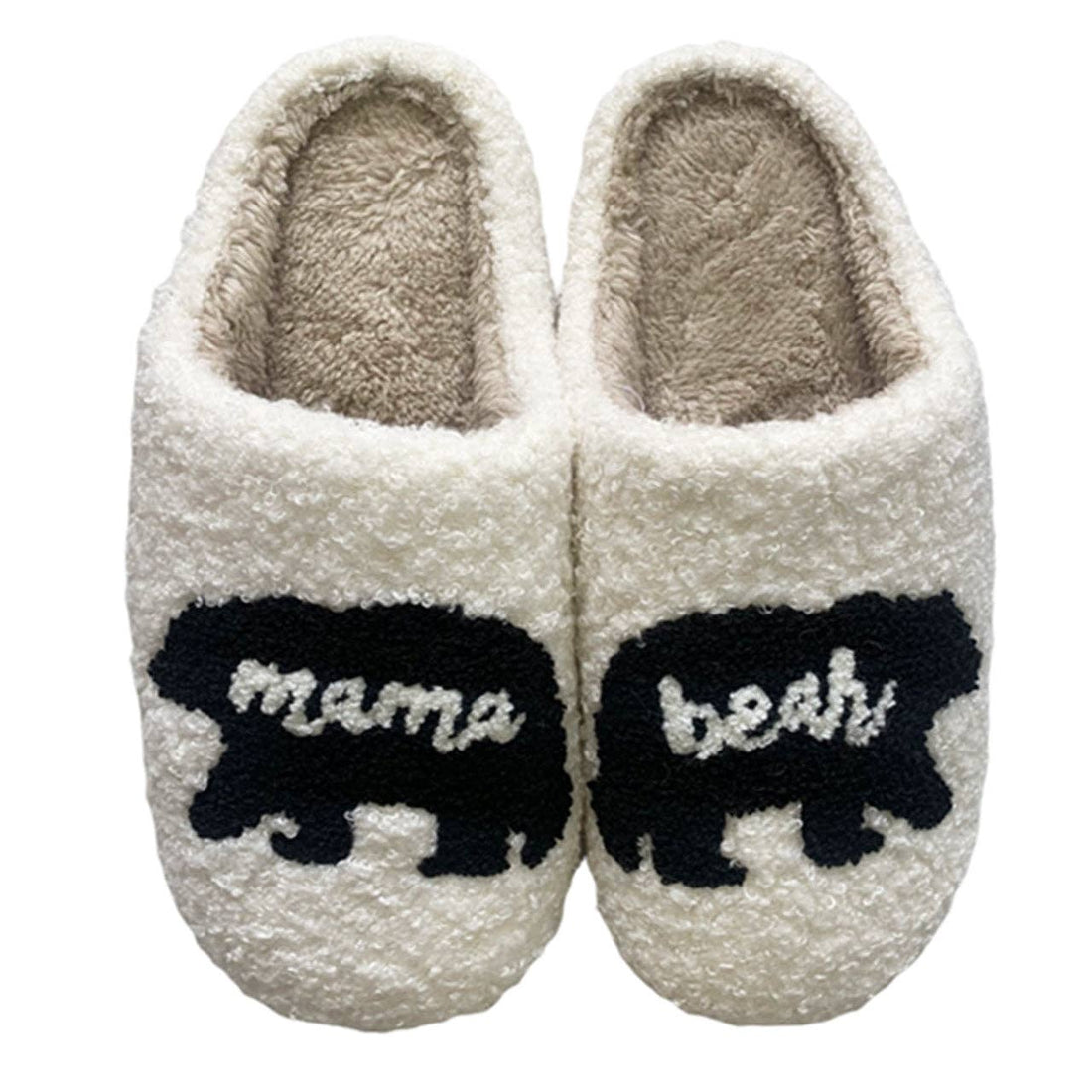 SF-1120 Mama Bear Slippers White: M/L