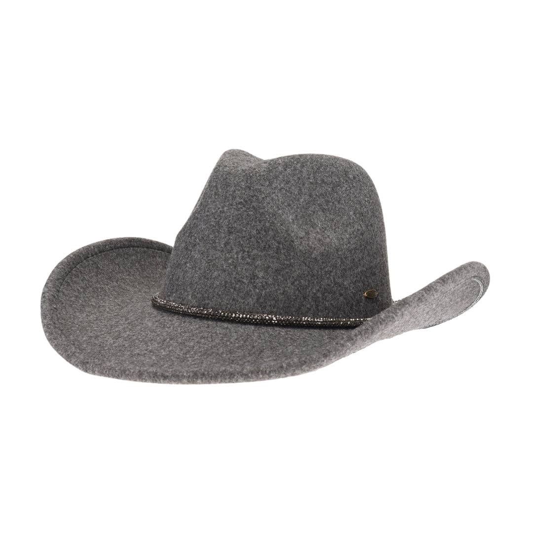 C.C Reno Vegan Fabric Cowboy Hat: Hot Pink