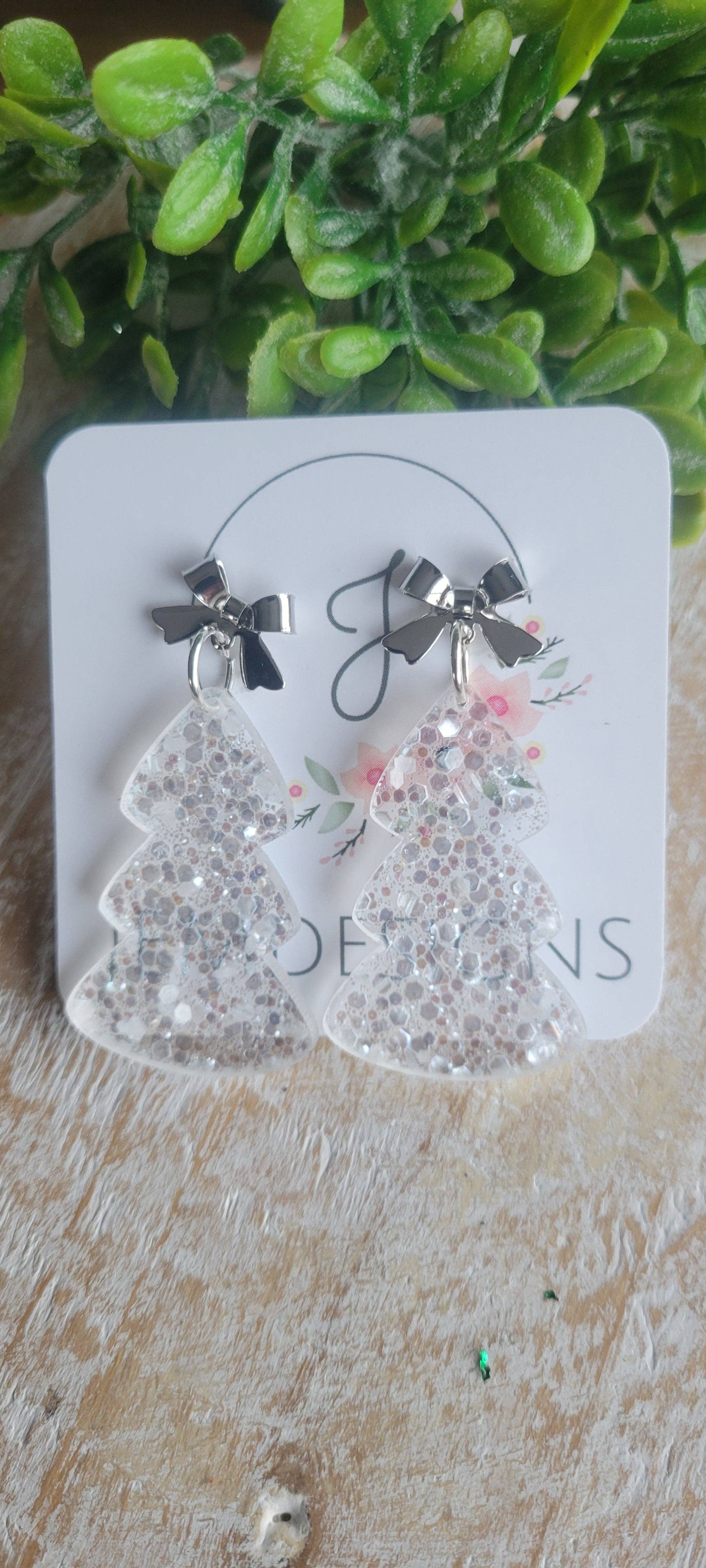 Snowy Tree Earrings