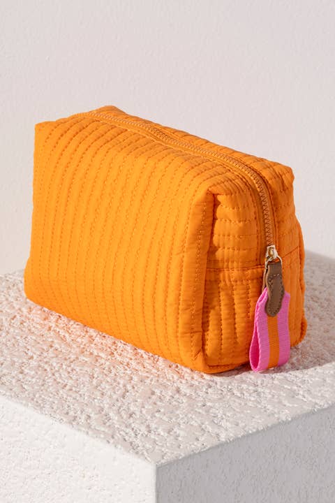 Ezra Large Boxy Cosmetic Pouch SALE: Lilac